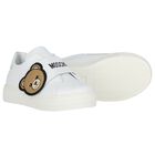 White Teddy Bear Logo Trainers , 2, hi-res