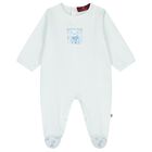 Baby Boys Blue Teddy Bear Logo Babygrow, 2, hi-res