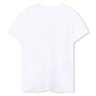 Girls White Logo T-Shirt, 2, hi-res