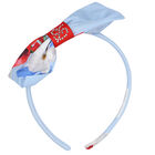 طوق شعر بنات بالزهور باللون الأزرق, 1, hi-res