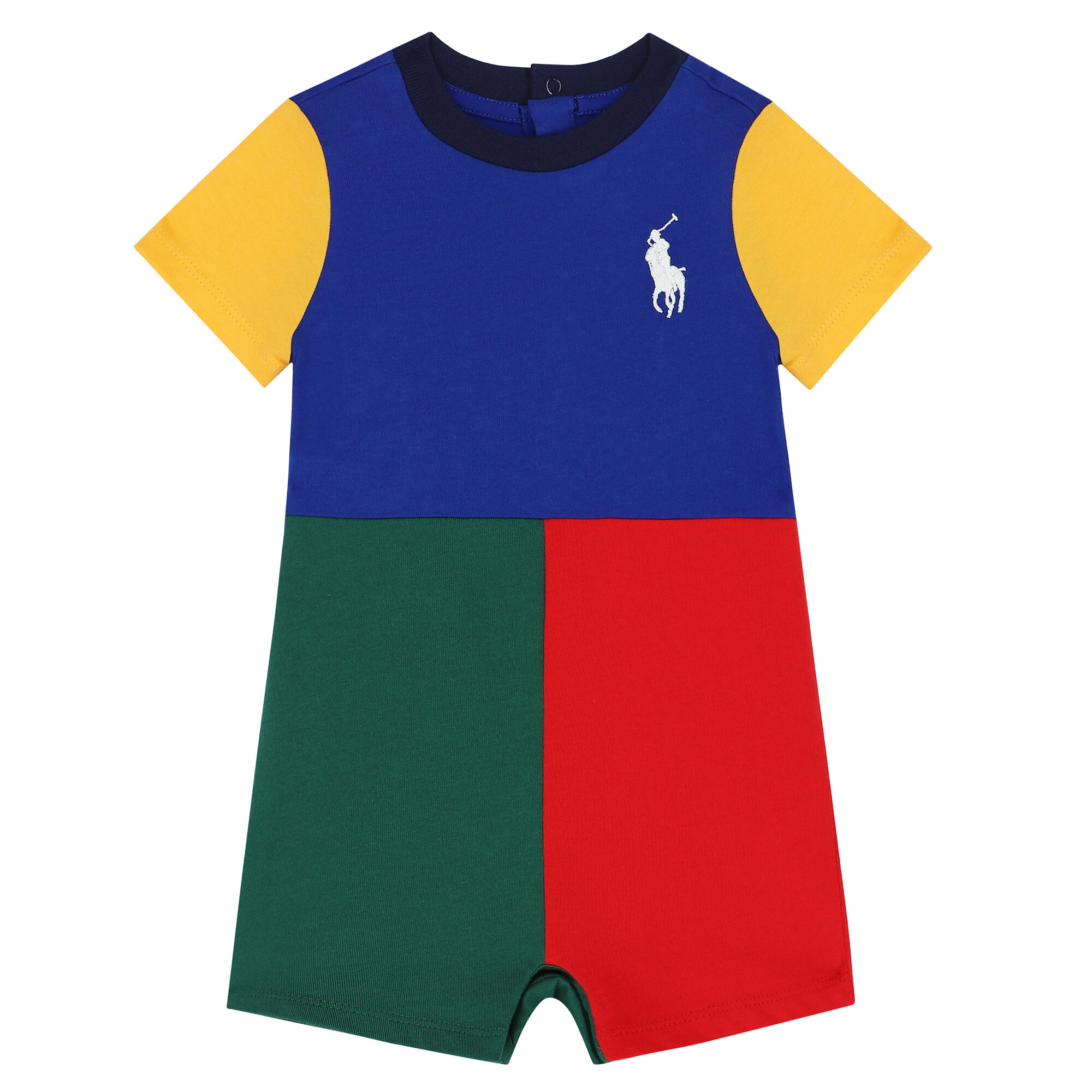 Ralph Lauren Baby Boys Multicolored Logo Romper Junior Couture UAE