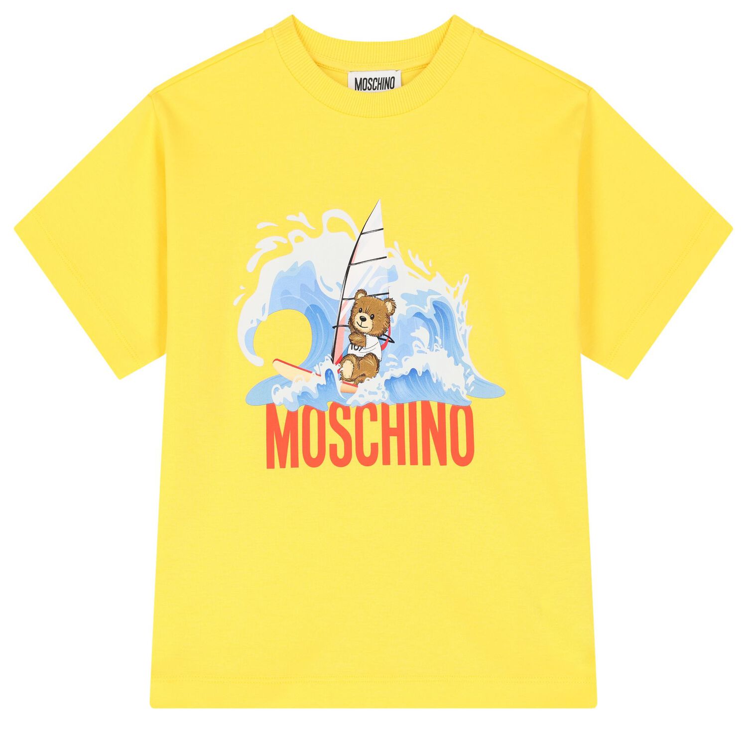 Boys Yellow & White Cotton Logo Shorts Set, 2, hi-res image number null