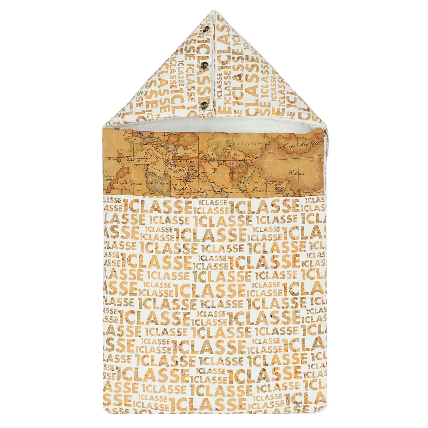 Ivory & Beige Geo Map Baby Nest, 1, hi-res image number null