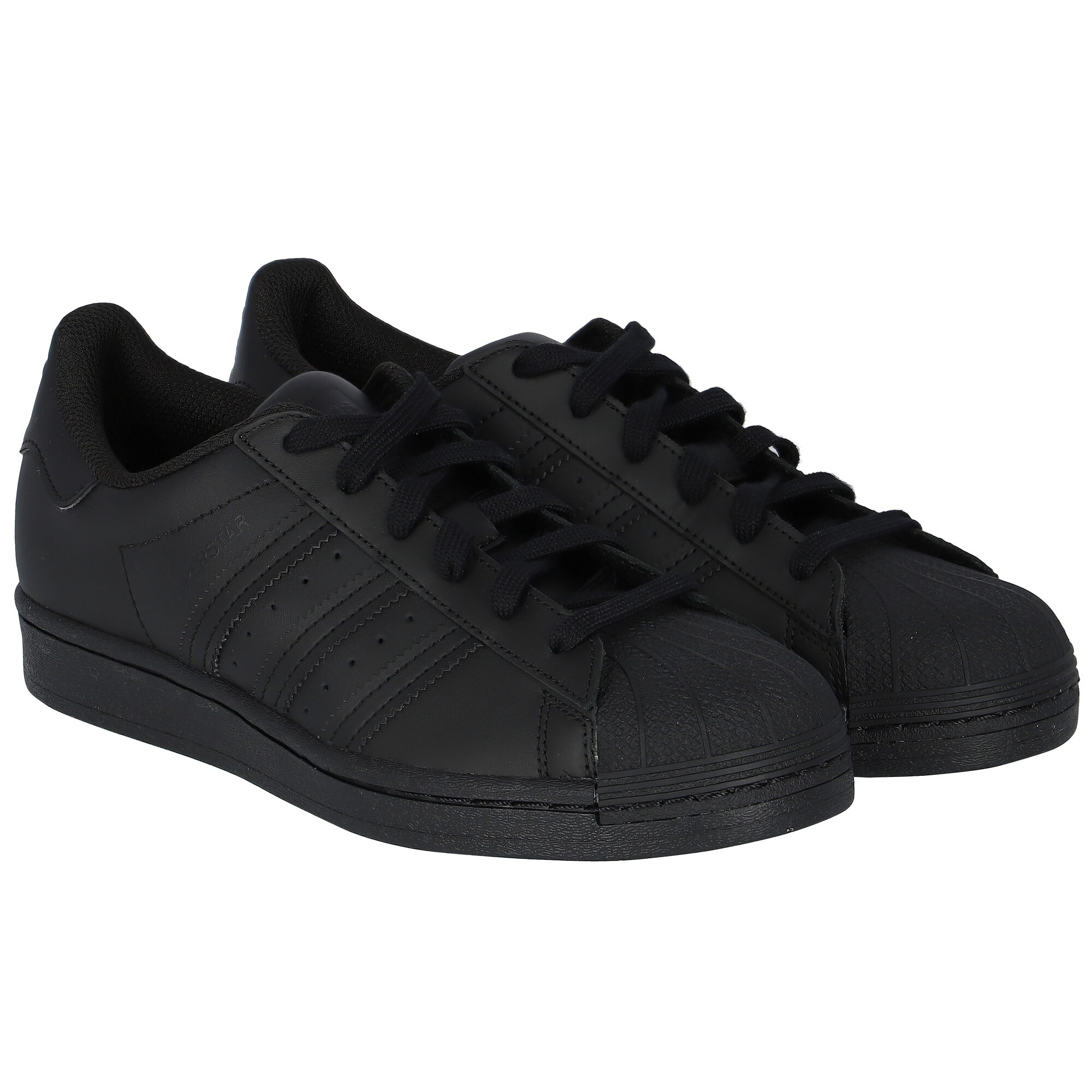 Adidas Kids Black Superstar Trainers Junior Couture UAE
