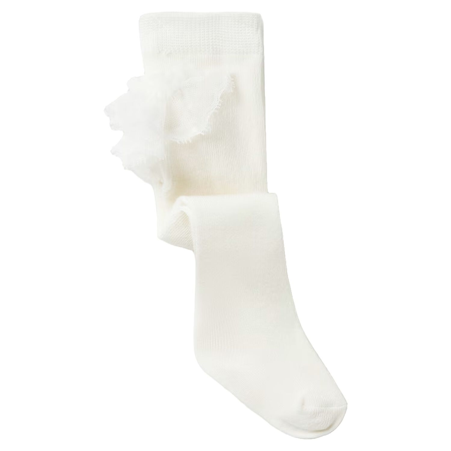 Baby Girls Ivory Ruffle Knitted Socks, 1, hi-res