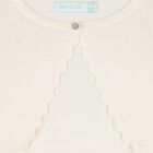 كارديجان باللون  عاجي محبوك للبنات, 2, hi-res