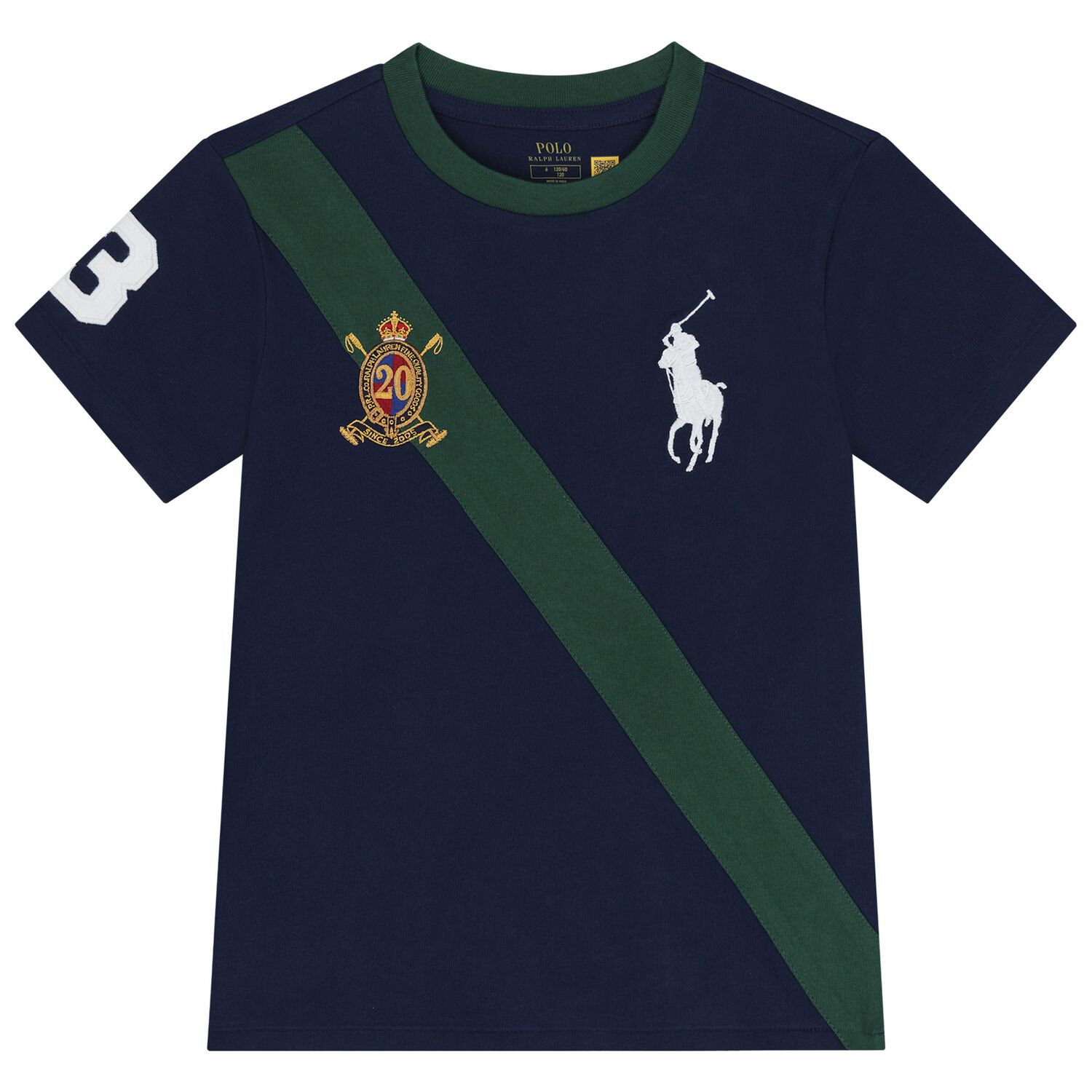 Boys Navy Blue Logo T-Shirt, 1, hi-res image number null