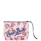 Girls White & Pink Aline Logo Pouch ( 15cm ), 1, hi-res