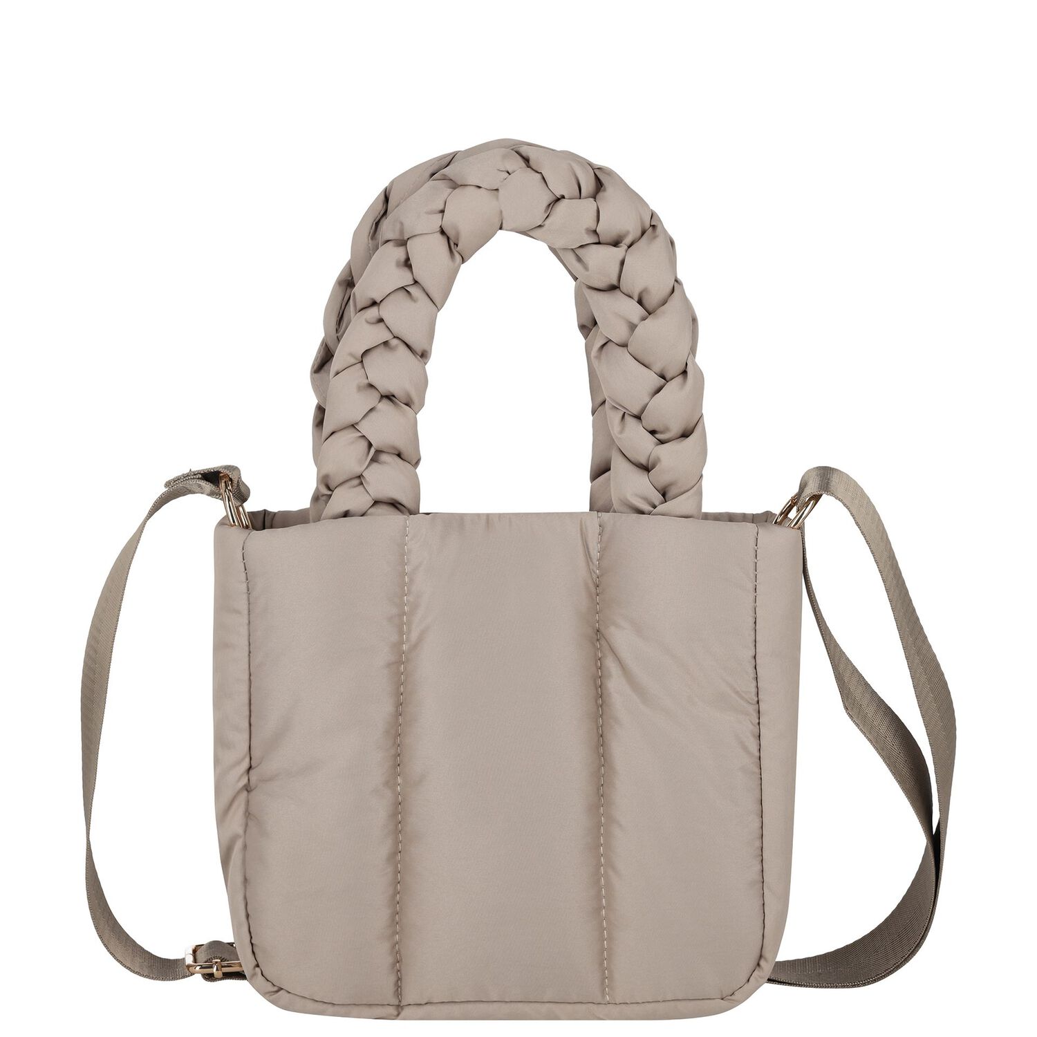 Girls Beige Logo Handbag ( 18cm ), 2, hi-res