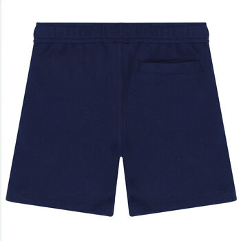Younger Boys Navy Logo Shorts