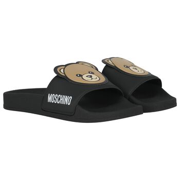 Black Teddy Bear Logo Sliders 