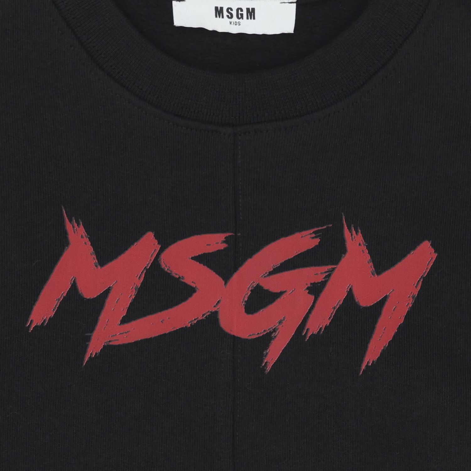 سويت شيرت بشعار أسود, 1, hi-res