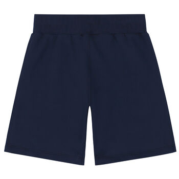 Boys Navy Thunderbolt Logo Shorts