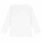 Boys White Bear Long Sleeve Top, 1, hi-res