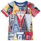 Boys Multi-Coloured Logo T-Shirt, 3, hi-res