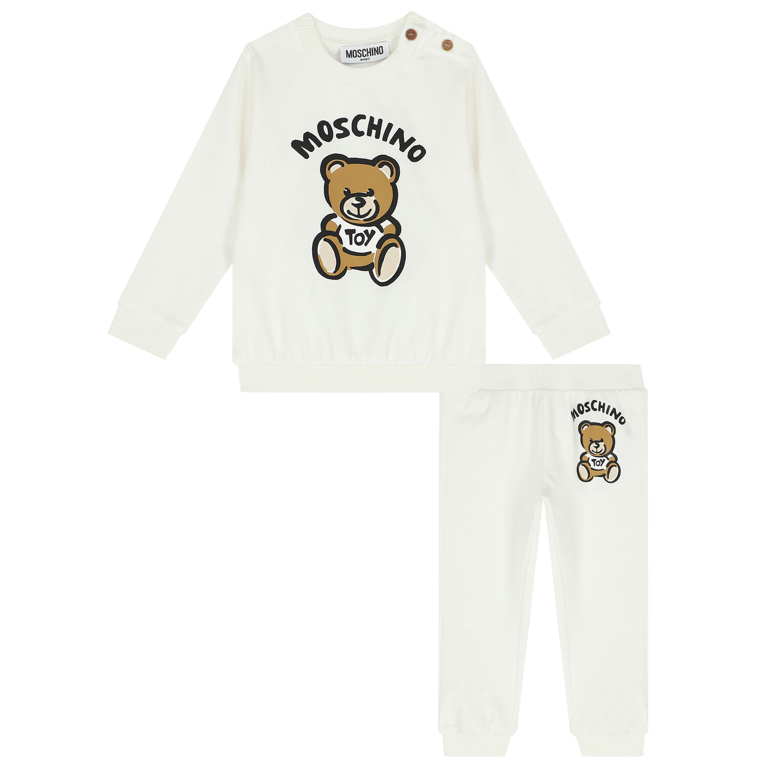 Ivory Teddy Bear Logo Tracksuit, 1, hi-res image number null