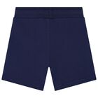 Younger Boys Blue Logo Shorts Set, 1, hi-res
