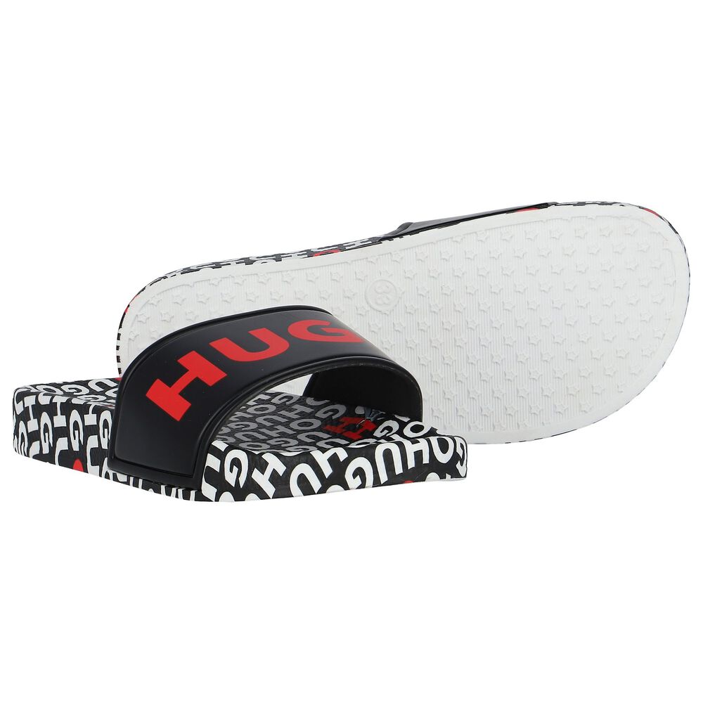 HUGO BOY/TEEN BEIGE SLIDERS G01179