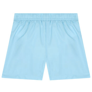 Younger Boys Blue Teddy Bear Logo Swim Shorts