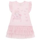 Girls Pink Pearl Leggings Set, 1, hi-res