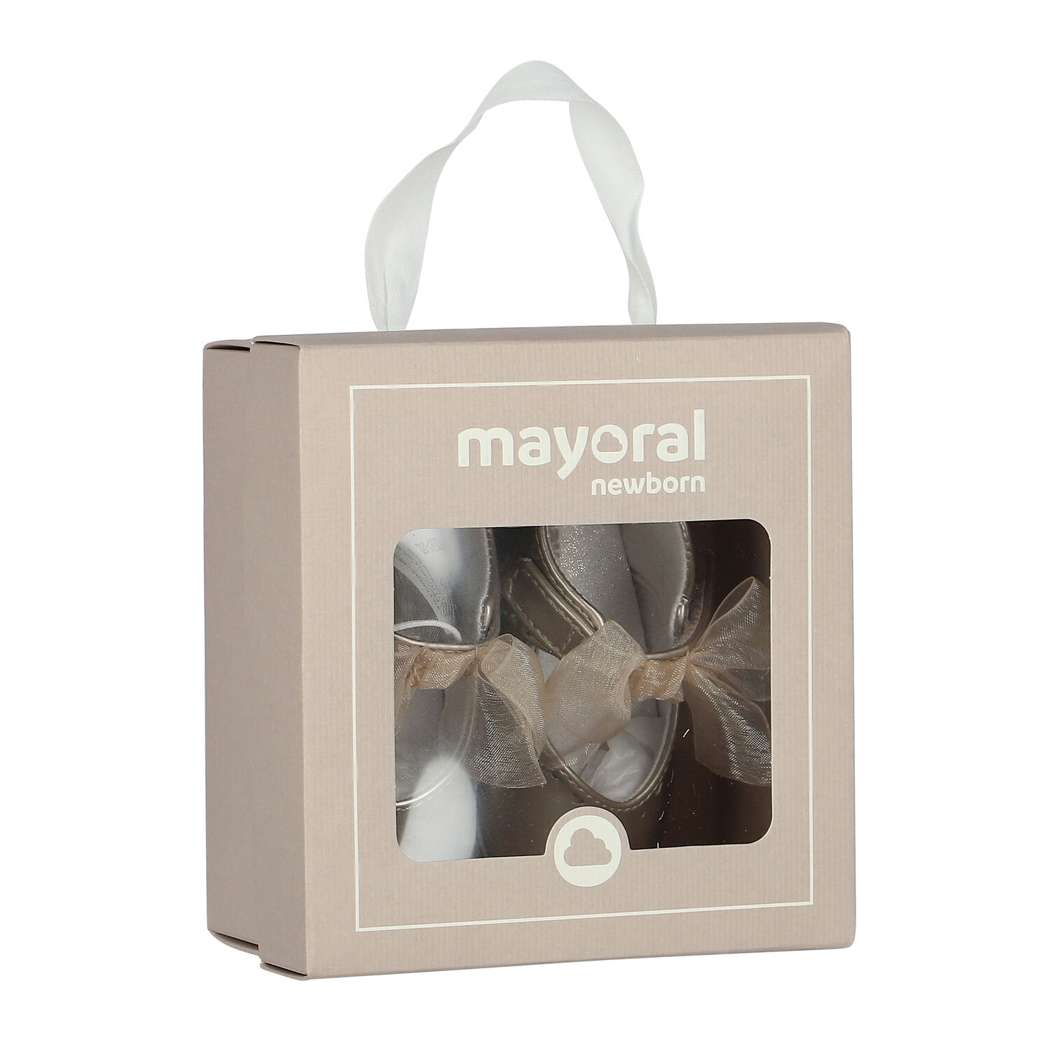 حذاء قبل المشى بنات لفيونكة باللون الذهبى, 2, hi-res