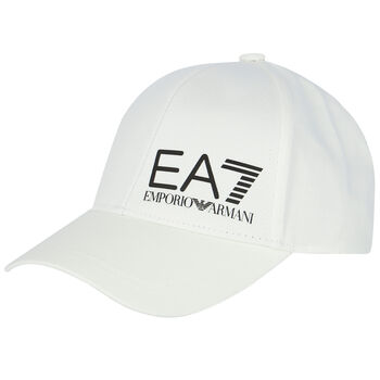 Boys White Logo Cap