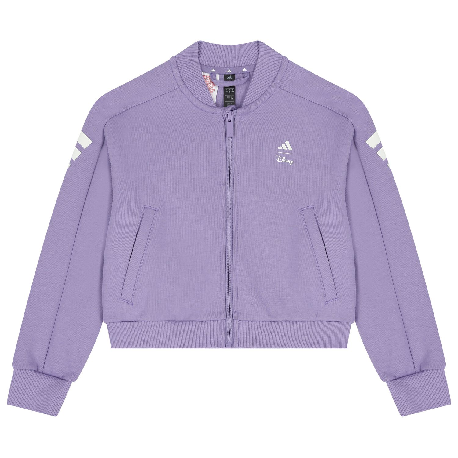 Girls Purple Minnie Mouse Disney Zip Up Top, 1, hi-res