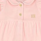 Baby Girls Pink Logo Babygrow, 1, hi-res