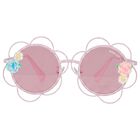Girls Pink Flower Sunglasses, 1, hi-res