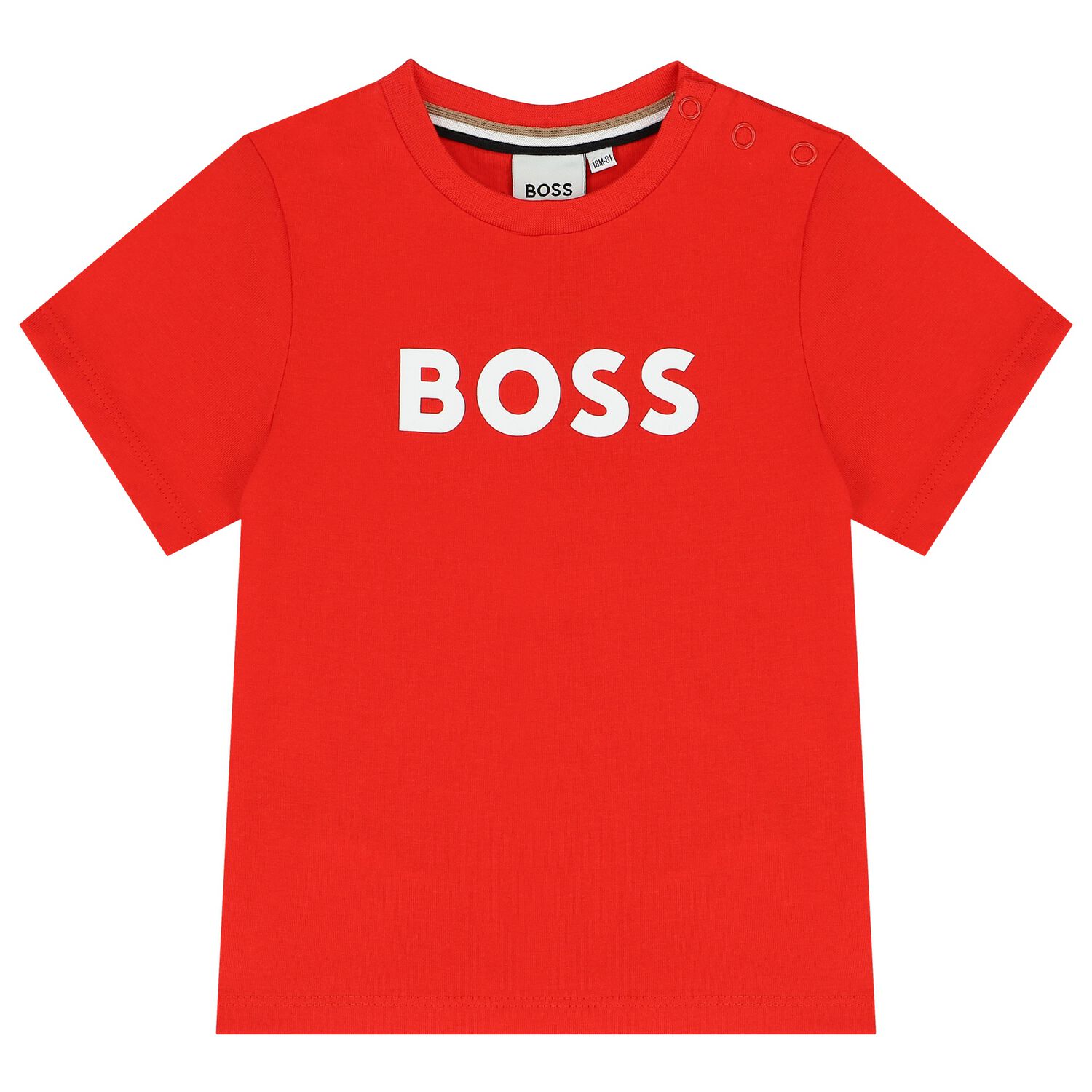 Younger Boys Red Logo T-Shirt, 5, hi-res image number null