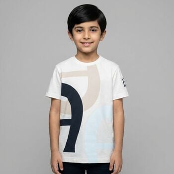 Boys White Logo T-Shirt