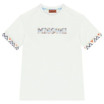 Boys White Logo T-Shirt