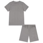 Boys Grey Jurassic Shorts Set, 1, hi-res