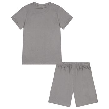 Boys Grey Jurassic Shorts Set