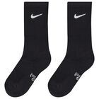 Black Logo Socks ( 3-Pack ), 1, hi-res