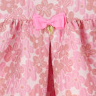 Girls Navy Blue Unicorn Jacquard Dress, 3, hi-res