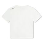 Boys White Logo T-Shirt, 1, hi-res