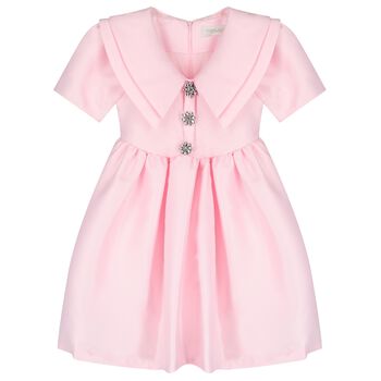 Girls Pink Crystal Dress