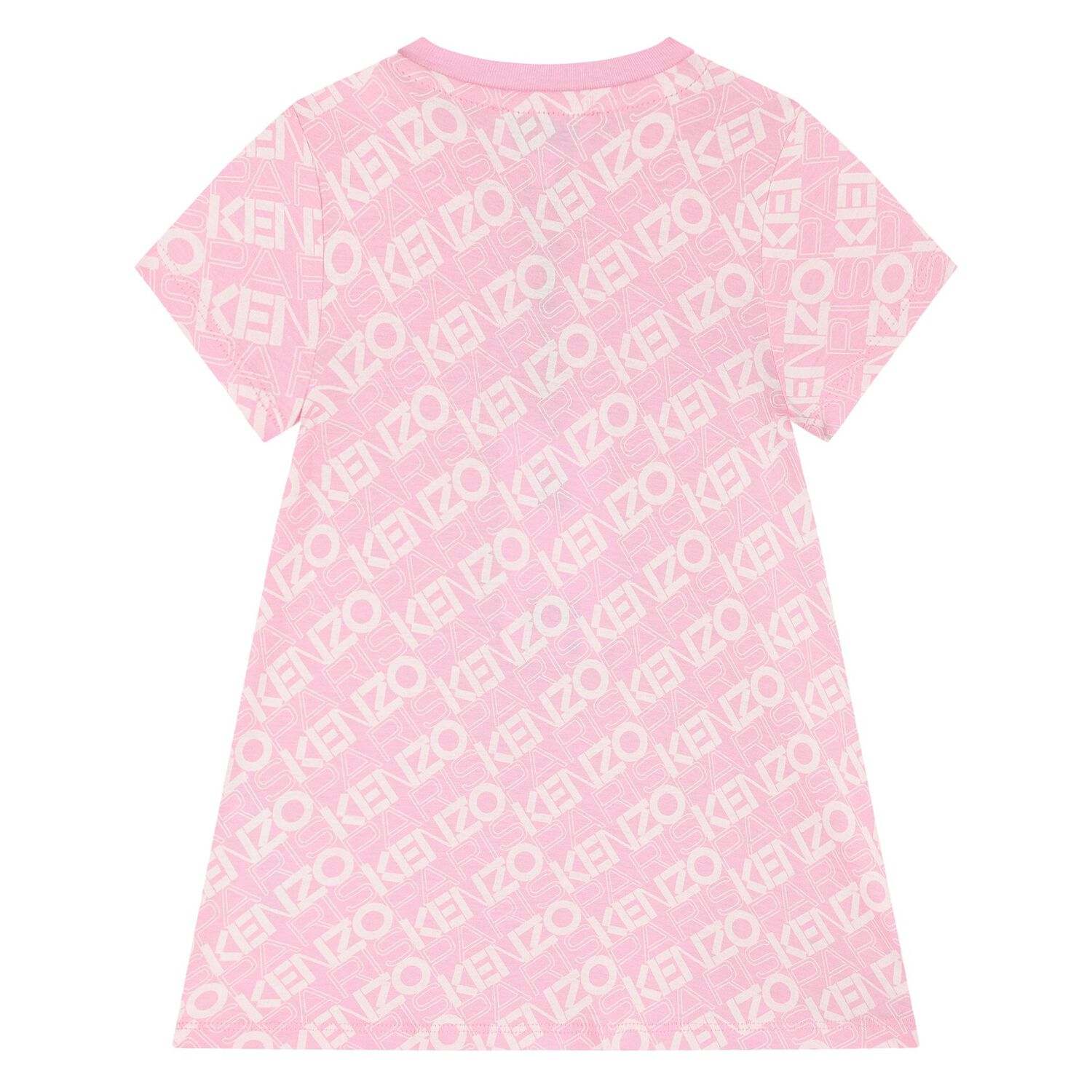 Younger Girls Pink Logo Dress, 1, hi-res image number null