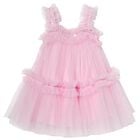 Baby Girls Pink Embellished Tulle Dress Set, 1, hi-res