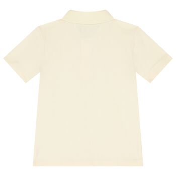Boys Logo Yellow Polo Shirt