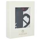 طقم هدايا ملابس أطفال وقبعة ومريلة بشعار باللونين الكحلي و الأبيض للأولاد, 1, hi-res