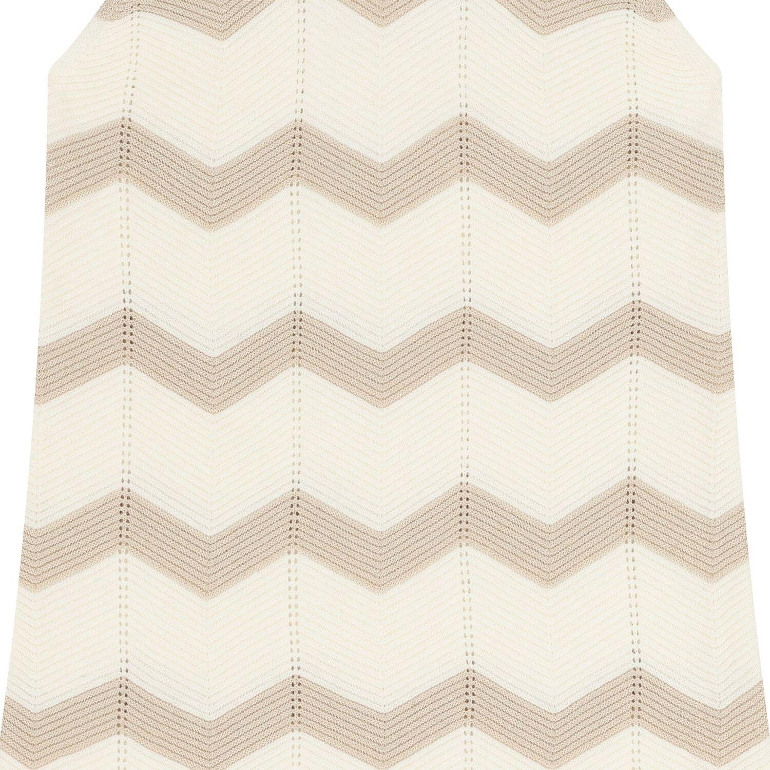 Girls Ivory Zigzag Knitted Dress, 1, hi-res