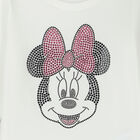 Girls Ivory Minnie Mouse Long Sleeve Top, 1, hi-res