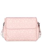 Baby Girls Pink & White Logo Changing Bag ( 34cm ), 2, hi-res
