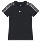 Boys Black Logo T-Shirt, 1, hi-res