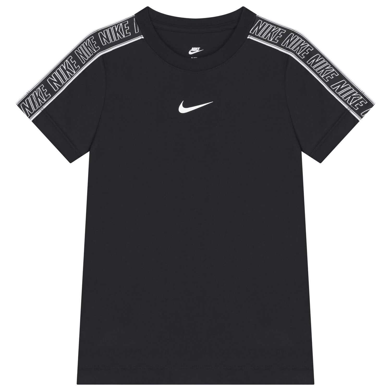 Boys Black Logo T-Shirt, 1, hi-res