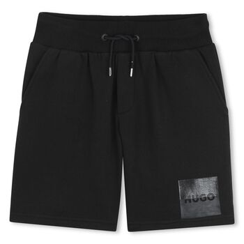 Boys Black Logo Shorts