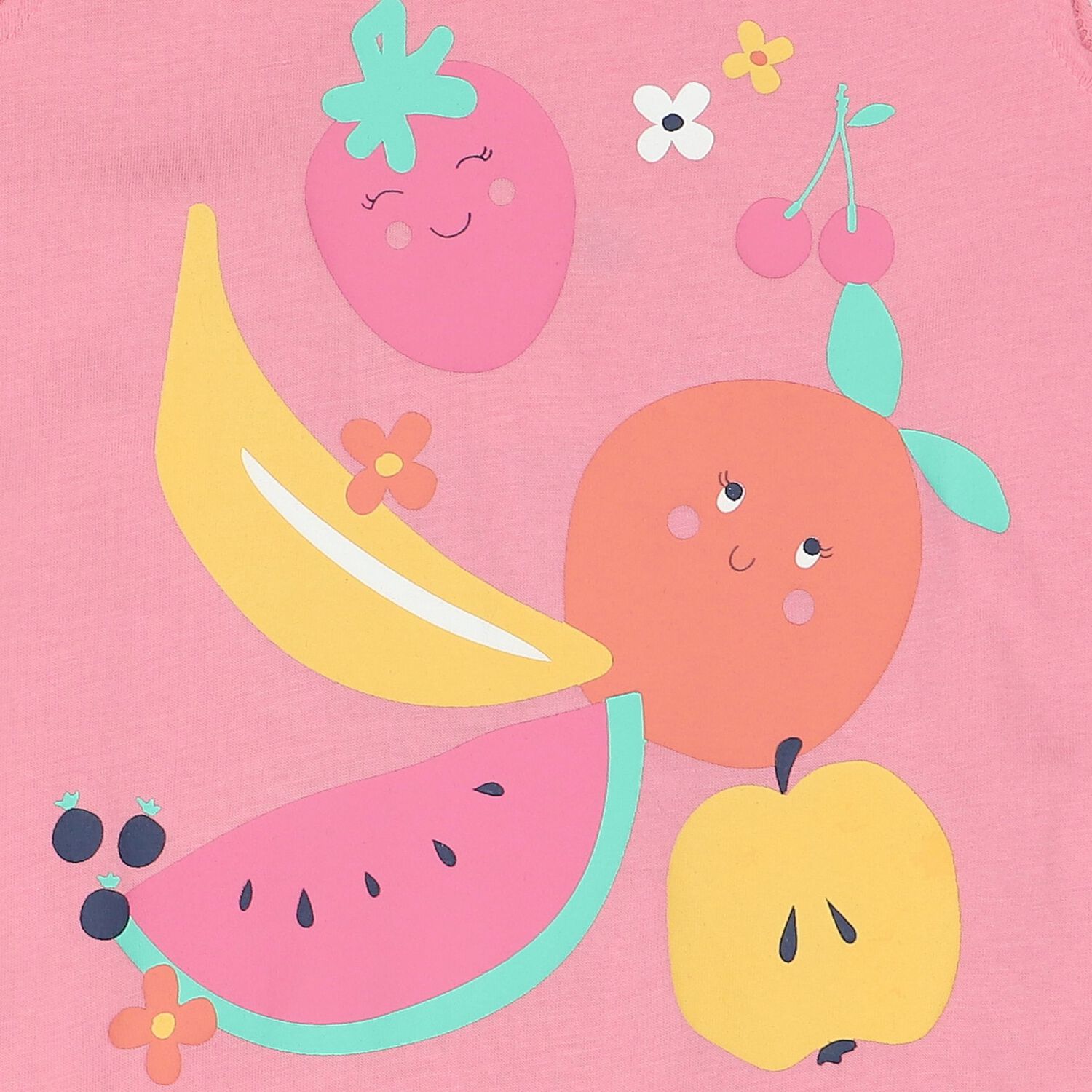 رومبير بنات بطبعة الفواكه باللون الوردى, 1, hi-res