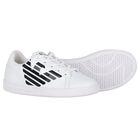 White Logo Trainers, 2, hi-res